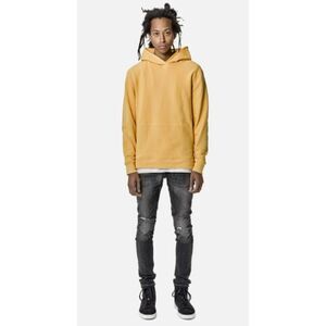 John Elliott Hooded Villain Pullover Sweatshirt Hoodie Size M 2‎ Mustard